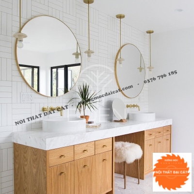 Tủ phòng tắm thiết kế dưới lavabo rửa mặt TPT028
