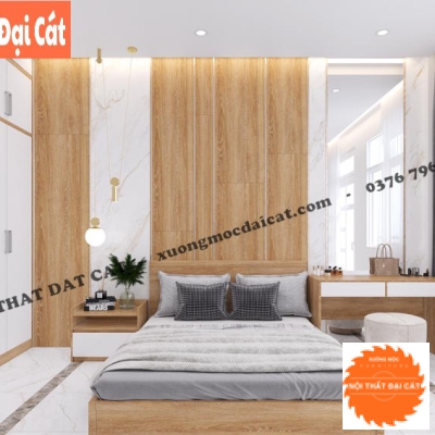 Vách ốp đầu giường gỗ VOĐG031