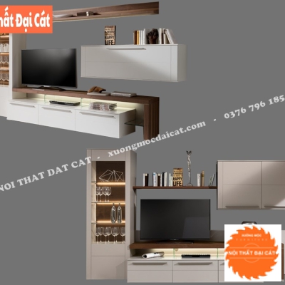 Kệ tivi kết hợp kệ tủ rượu KKH081