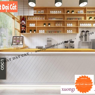 Quầy coffee hiện đại sang trọng QB015