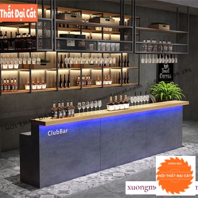 Quầy bar rượu phong cách mới đẹp QB016