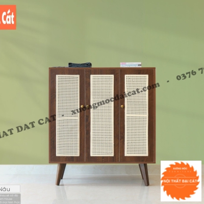 Tủ gỗ mây 3 cánh TGM024