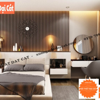Vách ốp đầu giường kiểu dáng đẹp mắt VOĐG034