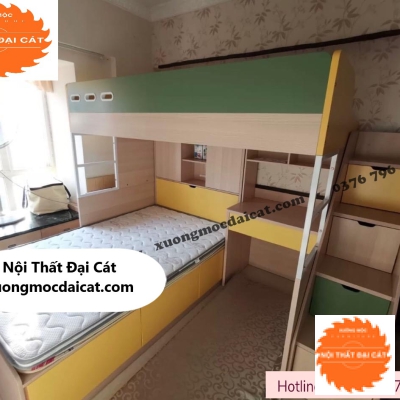 Giường tầng màu sắc đẹp GT102