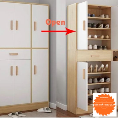 Tủ giày thiết kế lớn cho gia đình TG114