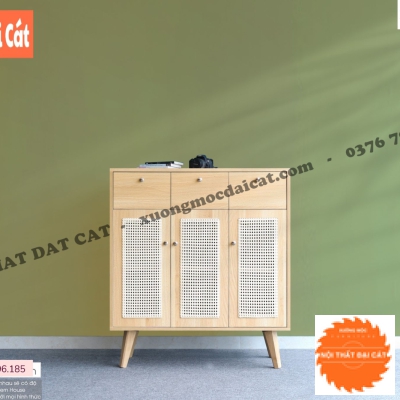 Tủ gỗ mây nhỏ đẹp TGM025