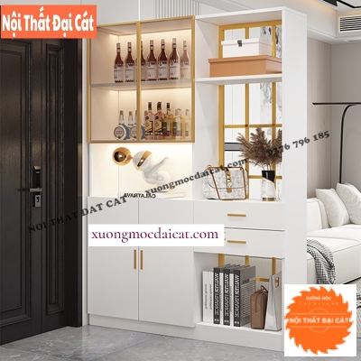 Tủ rượu kết hợp trang trí phòng khách TR060