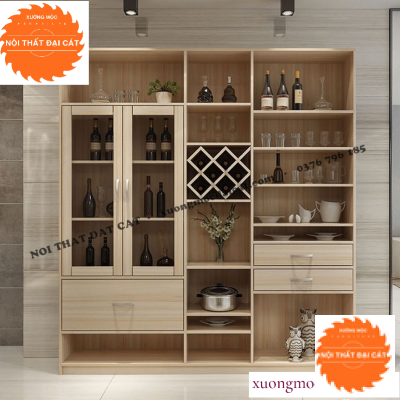 Tủ để rượu kết hợp trang trí TR001