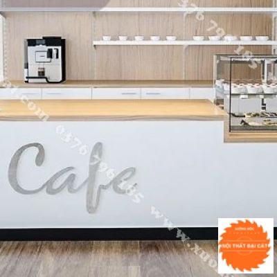 Quầy thu ngân gỗ MDF cho quán cafe QTN034