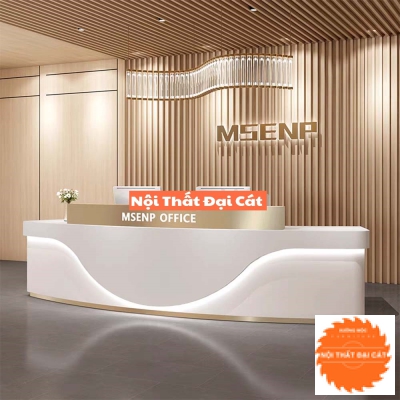 Quầy lễ tân công ty hiện đại QLT052