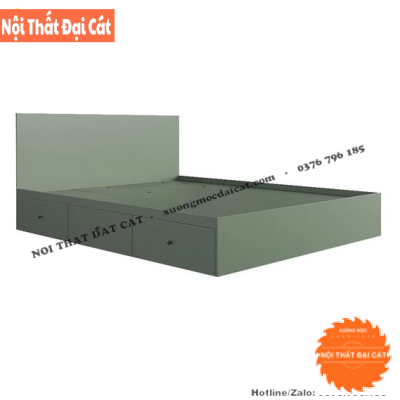 Giường ngủ thiết kế 3 hộc kéo G105