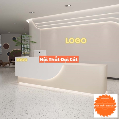 Quầy lễ tân đẹp trẻ trung QLT053