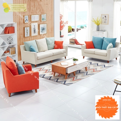 Ghế sofa gỗ gia đình phòng khách hiện đại 