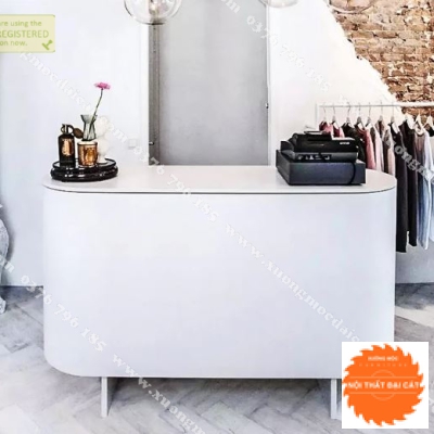 Quầy thu ngân gỗ nhỏ gọn đẹp QTN035