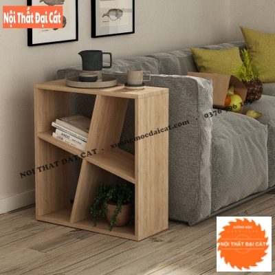 Bàn gỗ cạnh Sofa thiết kế 4 ô BGS010