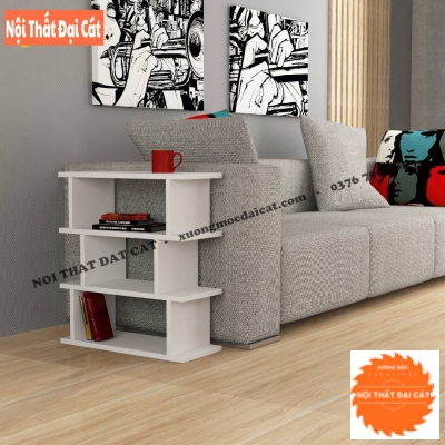 Bàn gỗ cạnh sofa thiết kế 3 tầng BGS018