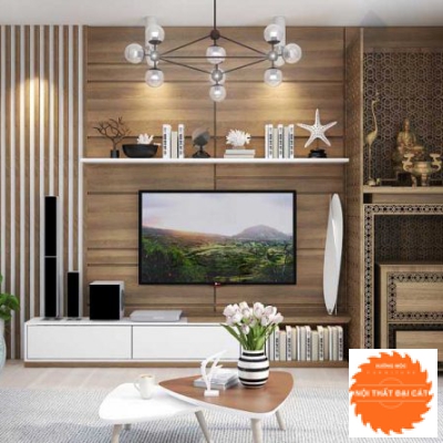 Vách ốp kệ ti vi VO001