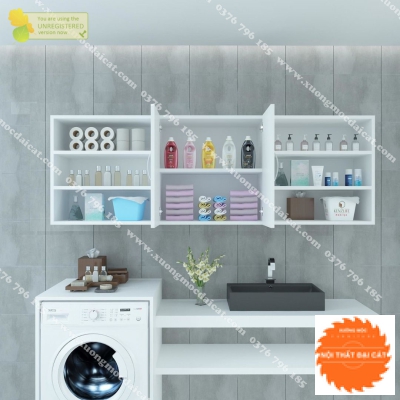 Tủ để đồ phòng tắm 3 hộc mở TPT004