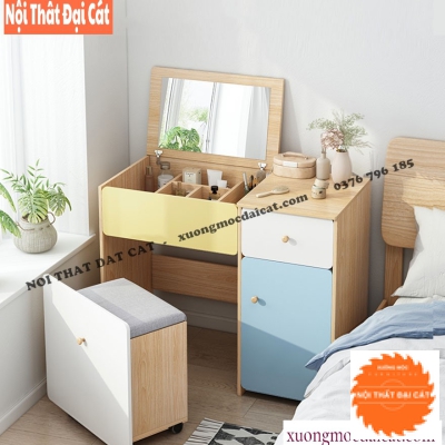 Bàn trang điểm nhiều màu dễ thương BTĐ129