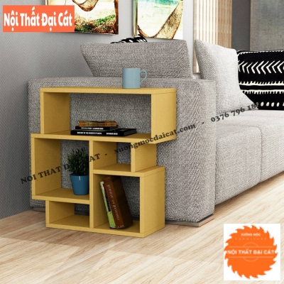 Bàn gỗ cạnh sofa tone vàng BGS013