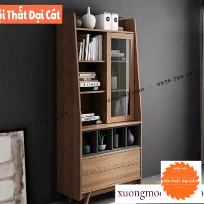 Kệ sách gỗ MDF phong cách hiện đại KS172