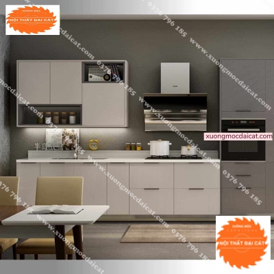 Tủ bếp chữ I cho phòng bếp gia đình TB0107