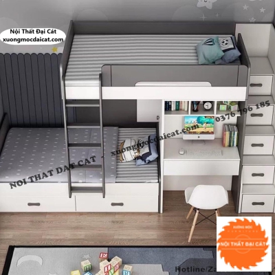 Giường tầng kết hợp bàn học GT106