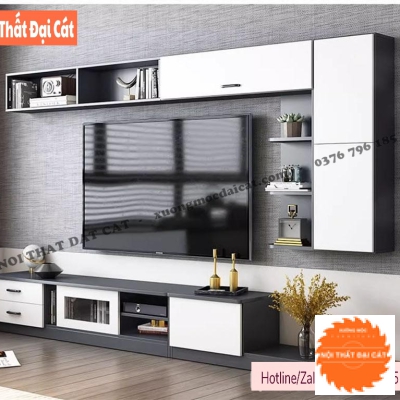 Kệ tivi gỗ kết hợp tủ treo KKH094
