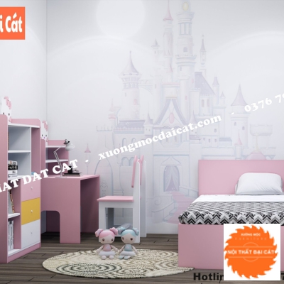 Combo nội thất nhỏ gọn cho phòng bé PNTE029