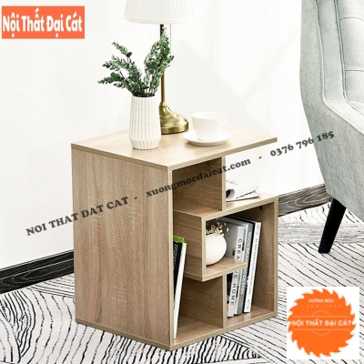 Bàn gỗ cạnh sofa hình xoắn ốc BGS011
