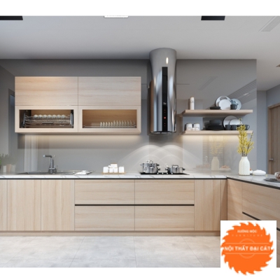 Tủ bếp gỗ sang trọng cho nhà bếp TB0076