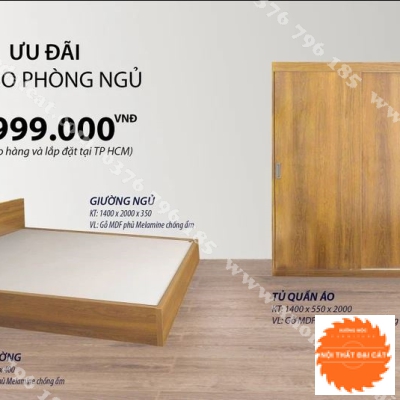 Combo nội thất phòng ngủ CBPN065
