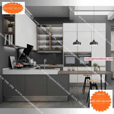 Tủ bếp gia đình thiết kế chữ U TB0110