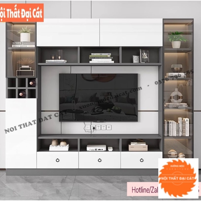 Tủ kệ để tivi gỗ ấn tượng KKH097