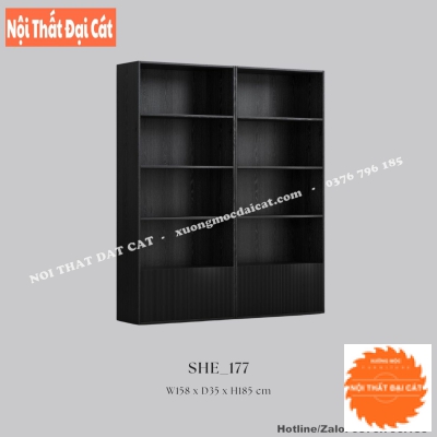Kệ sách bằng gỗ sang trọng - hiện đại KS191