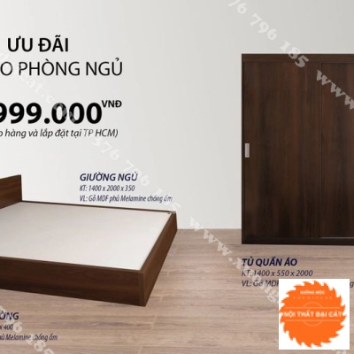 Combo nội thất phòng ngủ CBPN067