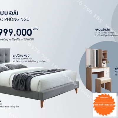 Combo nội thất phòng ngủ CBPN068