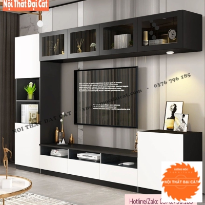Kệ tivi kết hợp tủ kệ treo tường KKH099