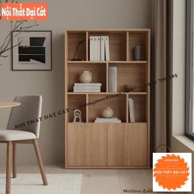 Tủ sách bằng gỗ thiết kế chắc chắn KS193