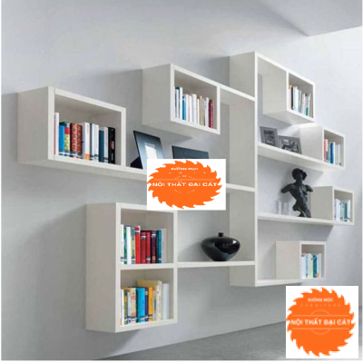 Kệ sách treo tường phong cách hiện đại KS097