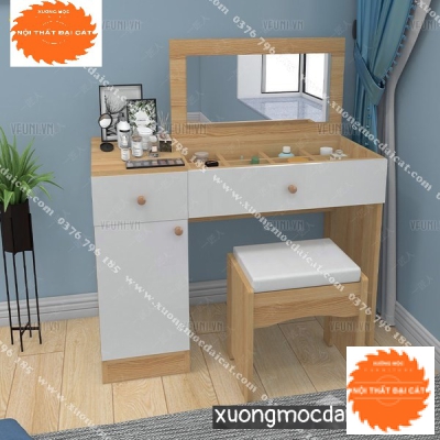 Bàn trang điểm gỗ thiết kế giấu gương BTĐ073