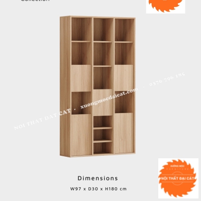Kệ sách - kệ trưng bày phong cách đẹp KS197
