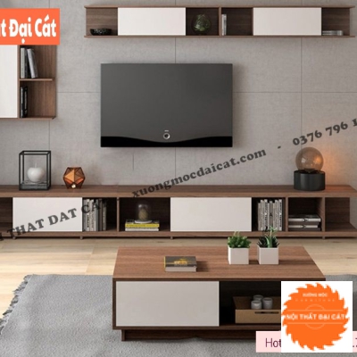 Kệ tivi gỗ phòng khách dáng thấp KTV417