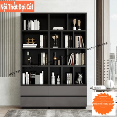 Tủ hồ sơ tone xám chì hiện đại THS084