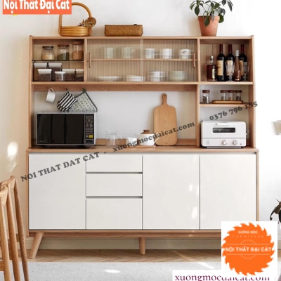 Tủ bếp gỗ MDF thiết kế đẹp TBN089
