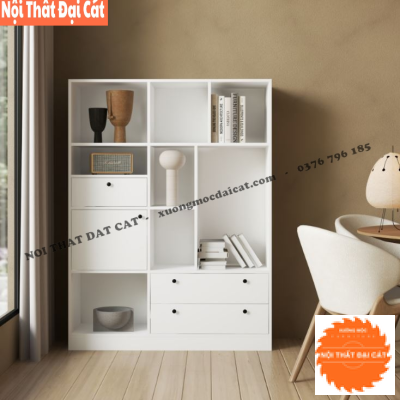 Kệ sách nhiều ngăn có hộc kéo tiện dụng KS205