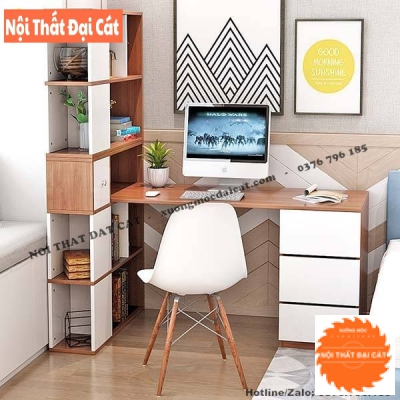 Bàn làm việc kèm kệ sách BLV104
