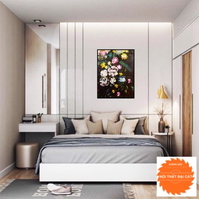 Vách ốp đầu giường sang trọng VOĐG005