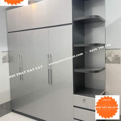 Tủ áo quần kèm kệ MS22194
