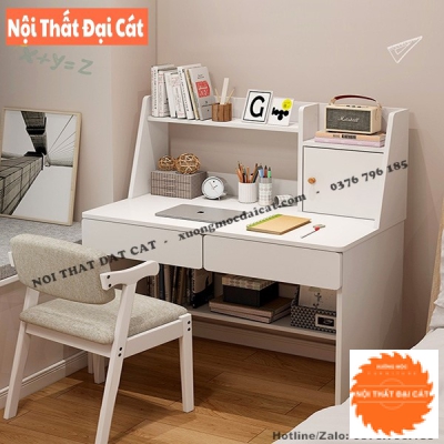 Bàn học kệ sách gỗ cho bé BH075